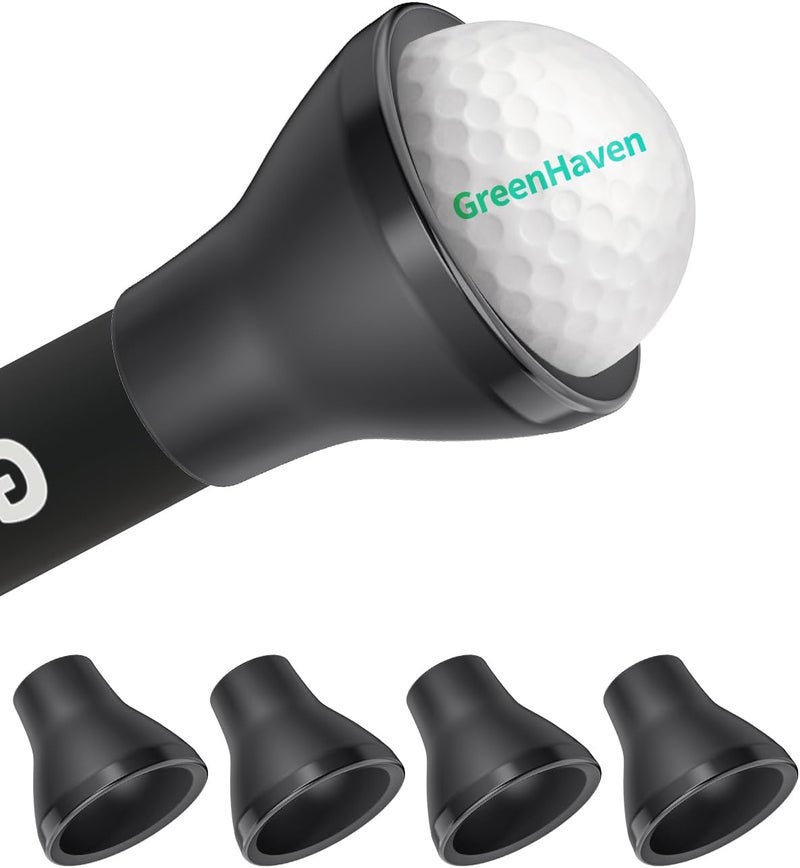 GreenHaven Golf Ball Retriever Grabber for Putters Golf Pick-up Portable Grip Sucker Tool Back Saver for Golfers，3-4 Pack - Image 1